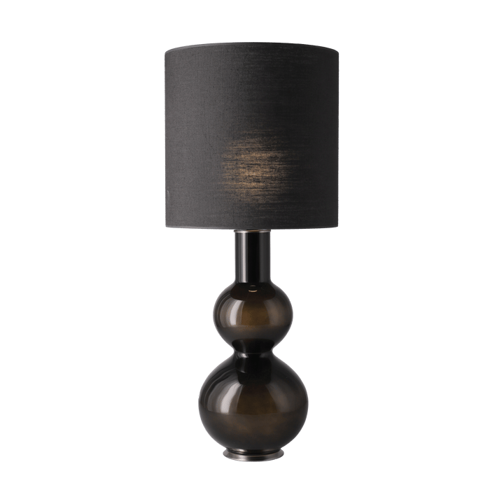 Augusta-pöytävalaisin mustalla lampunjalalla - Lino Negro M - Flavia Lamps