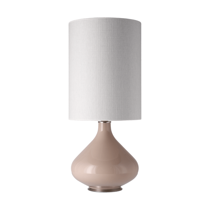 Flavia pöytävalaisin beigellä lampunjalalla - Babel Beige L - Flavia Lamps