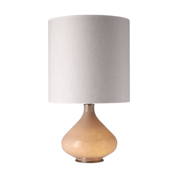 Flavia pöytävalaisin beigellä lampunjalalla - Babel Beige M - Flavia Lamps