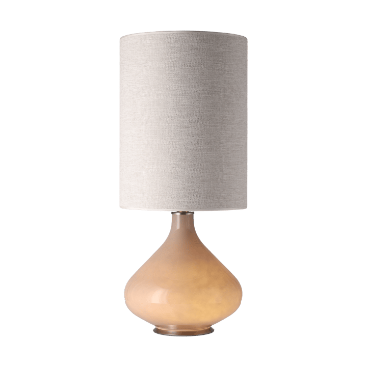 Flavia pöytävalaisin beigellä lampunjalalla - London Beige L - Flavia Lamps