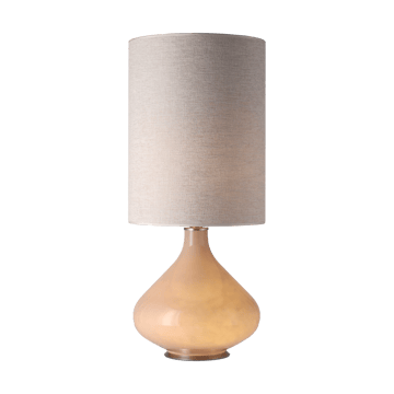 Flavia pöytävalaisin beigellä lampunjalalla - London Beige L - Flavia Lamps