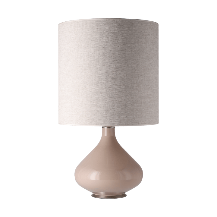 Flavia pöytävalaisin beigellä lampunjalalla, London Beige M Flavia Lamps