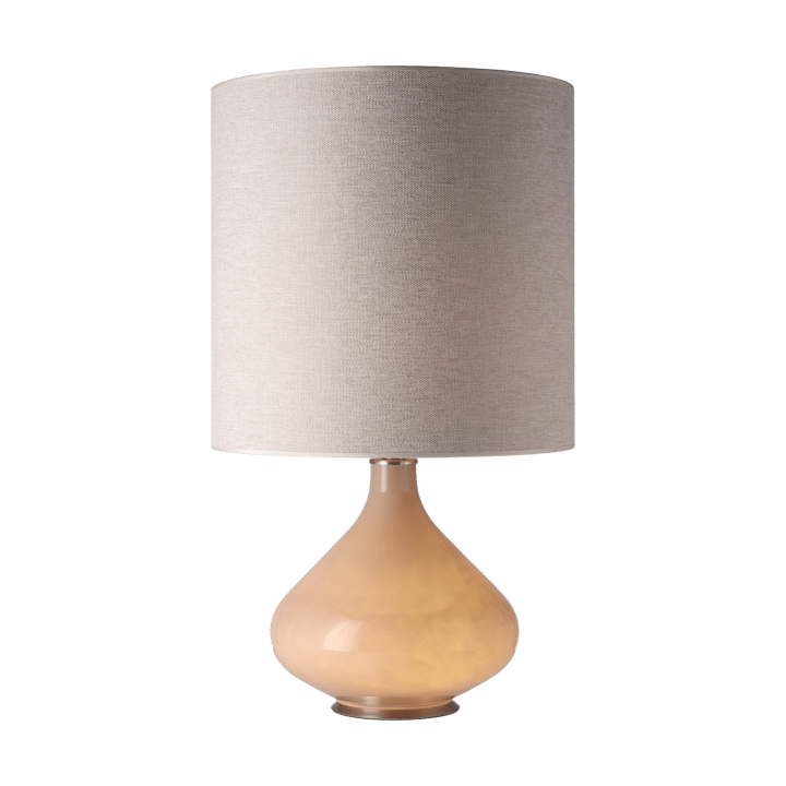 Flavia pöytävalaisin beigellä lampunjalalla, London Beige M Flavia Lamps