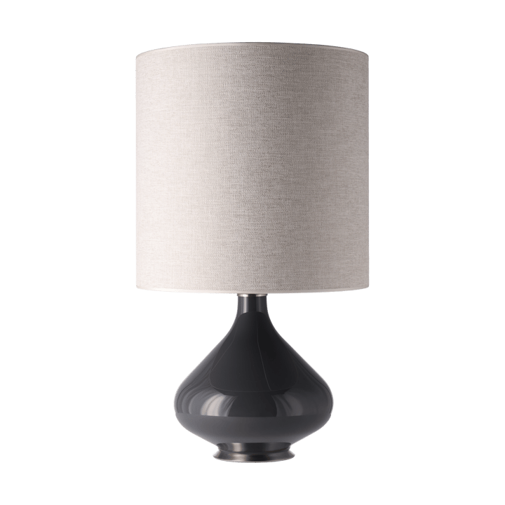 Flavia pöytävalaisin harmaalla lampunjalalla - London Beige M - Flavia Lamps