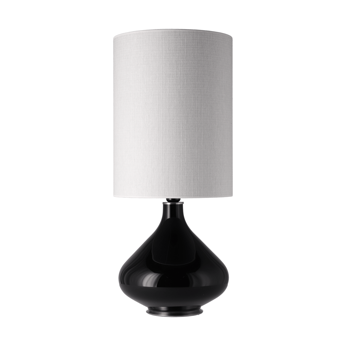 Flavia Lamps Flavia pöytävalaisin mustalla lampunjalalla Babel Beige L