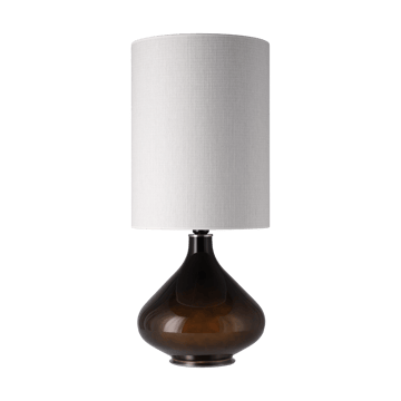 Flavia pöytävalaisin mustalla lampunjalalla - Babel Beige L - Flavia Lamps