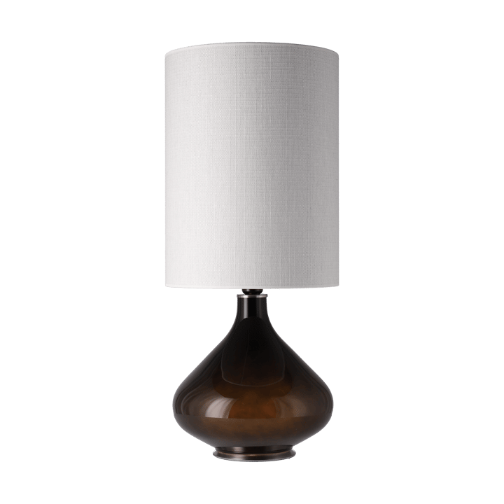 Flavia pöytävalaisin mustalla lampunjalalla - Babel Beige L - Flavia Lamps