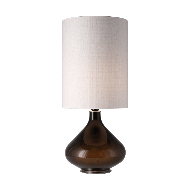 Flavia pöytävalaisin mustalla lampunjalalla - Babel Beige L - Flavia Lamps