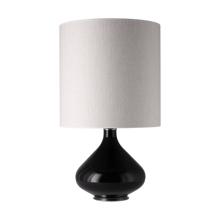 Flavia pöytävalaisin mustalla lampunjalalla - Babel Beige M - Flavia Lamps