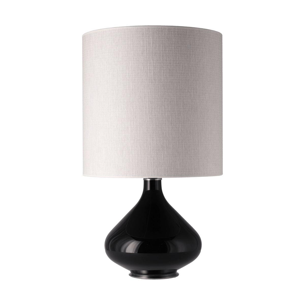 Flavia Lamps Flavia pöytävalaisin mustalla lampunjalalla Babel Beige M