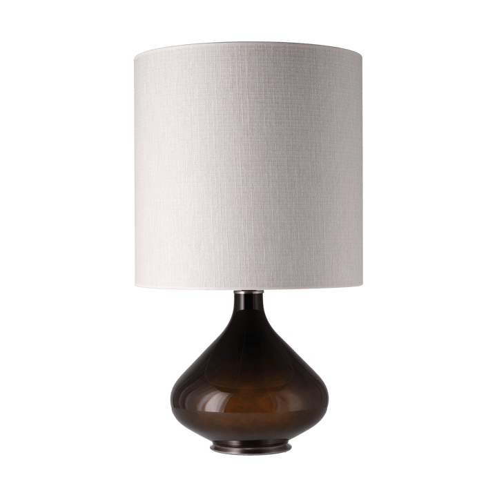 Flavia pöytävalaisin mustalla lampunjalalla - Babel Beige M - Flavia Lamps