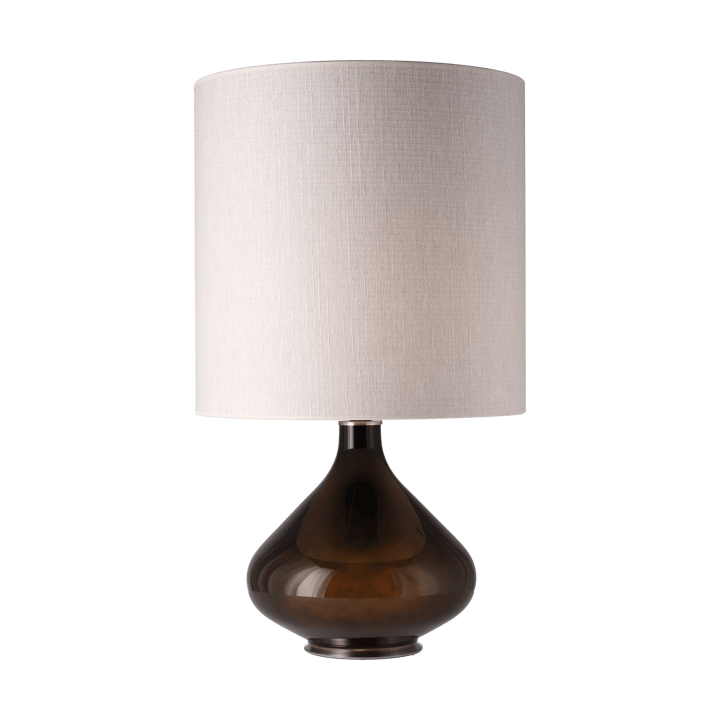 Flavia pöytävalaisin mustalla lampunjalalla - Babel Beige M - Flavia Lamps