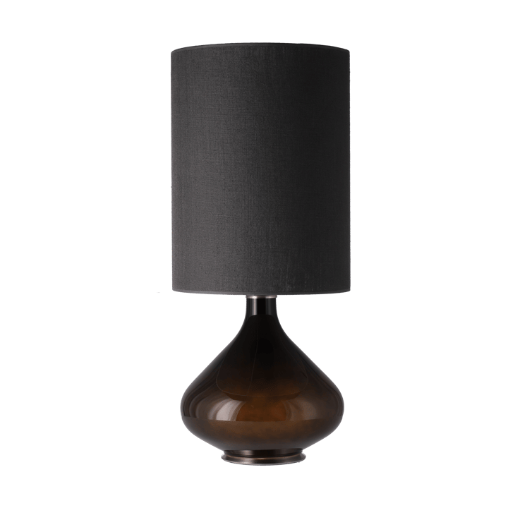 Flavia pöytävalaisin mustalla lampunjalalla - Lino Negro L - Flavia Lamps