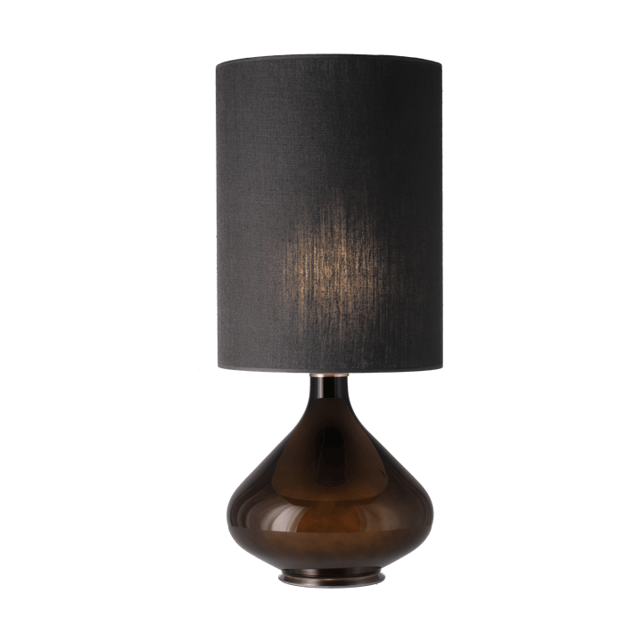 Flavia pöytävalaisin mustalla lampunjalalla - Lino Negro L - Flavia Lamps