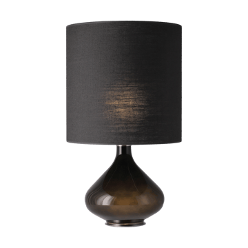 Flavia pöytävalaisin mustalla lampunjalalla - Lino Negro M - Flavia Lamps