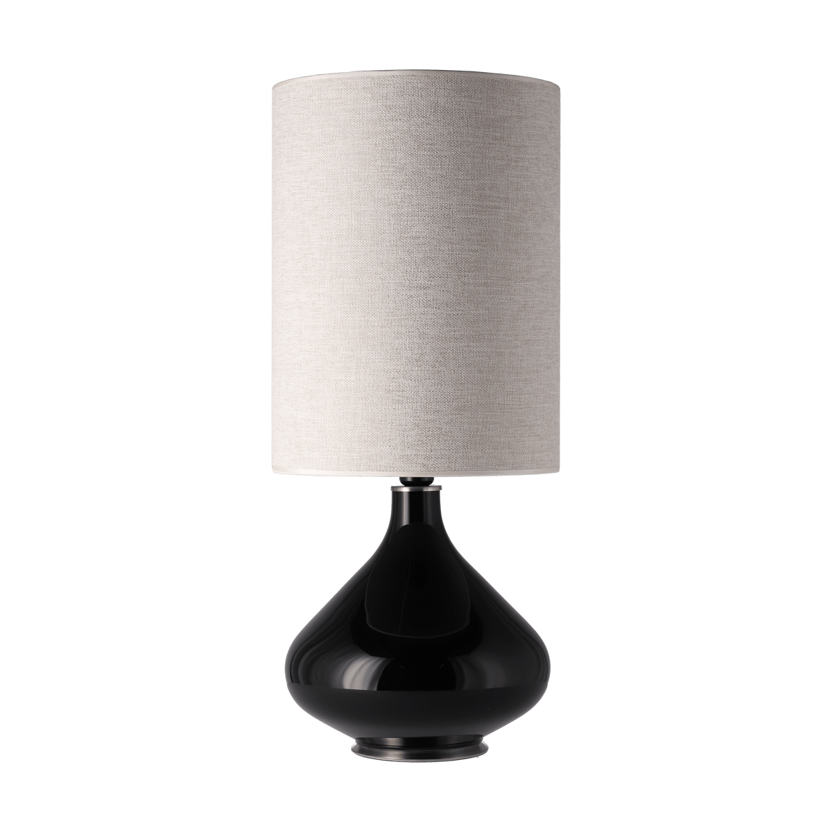 Flavia Lamps Flavia pöytävalaisin mustalla lampunjalalla London Beige L