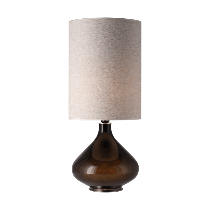 Flavia pöytävalaisin mustalla lampunjalalla - London Beige L - Flavia Lamps