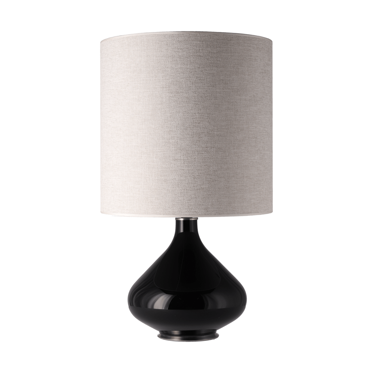 Flavia Lamps Flavia pöytävalaisin mustalla lampunjalalla London Beige M