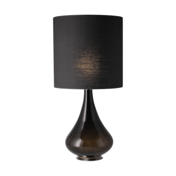 Renata-pöytävalaisin mustalla lampunjalalla - Lino Negro M - Flavia Lamps