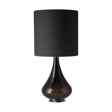 Renata-pöytävalaisin mustalla lampunjalalla - Lino Negro M - Flavia Lamps