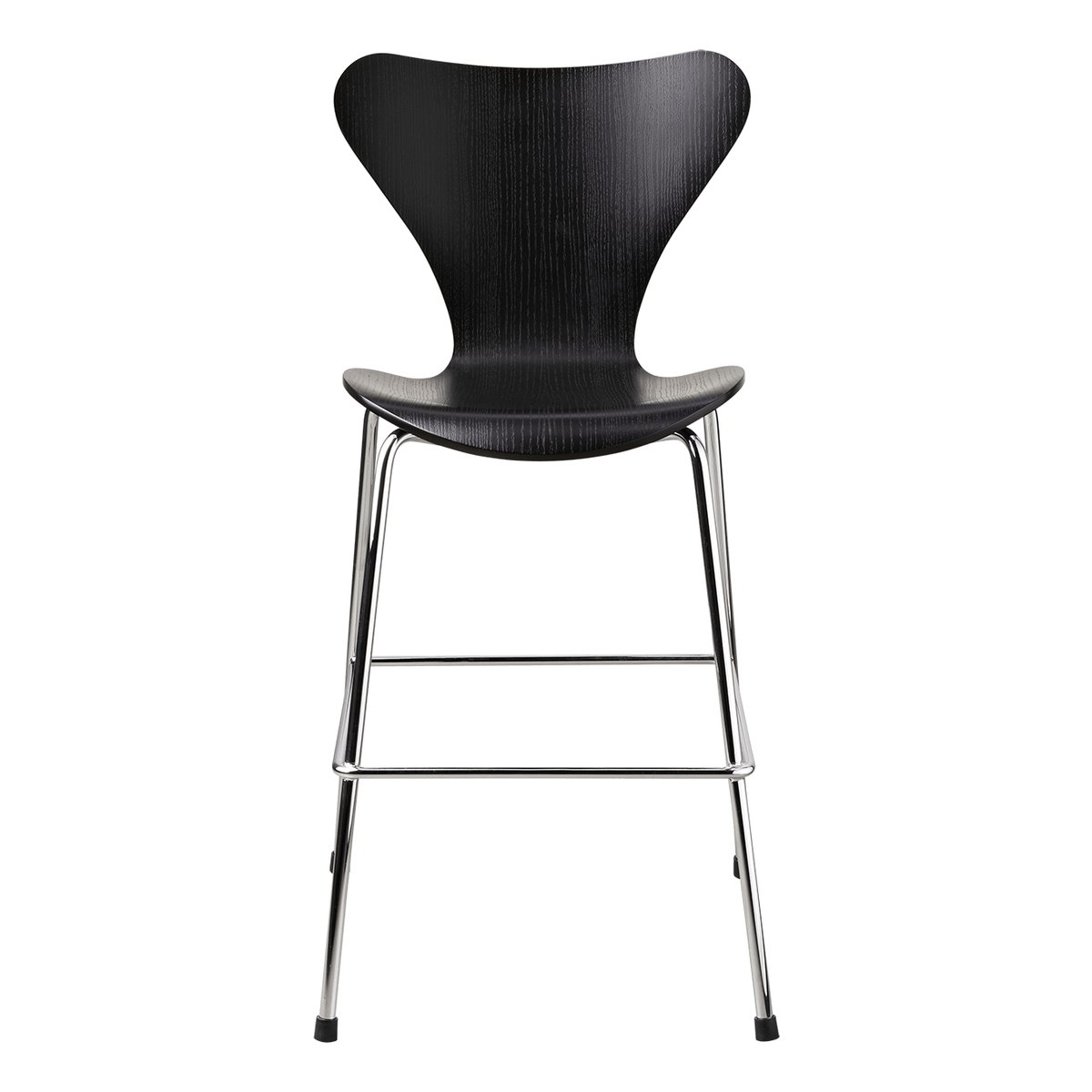 Fritz Hansen 3177 Series 7 Junior -tuoli kromi Black