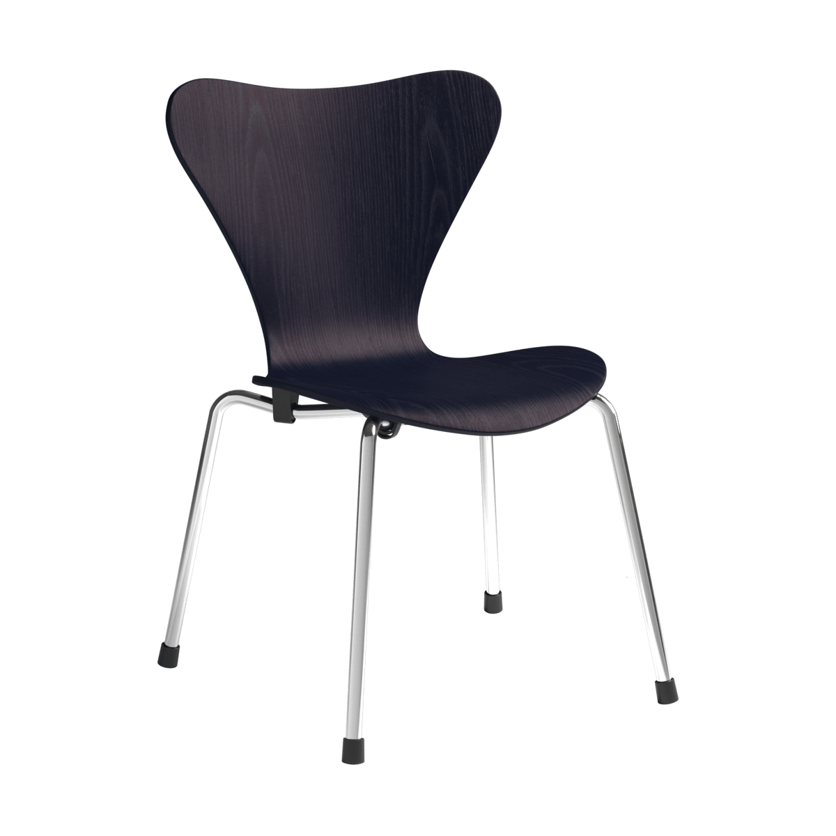 Fritz Hansen 3177 Series 7-lastentuoli Midnight blue maalattu pihlaja-kromi