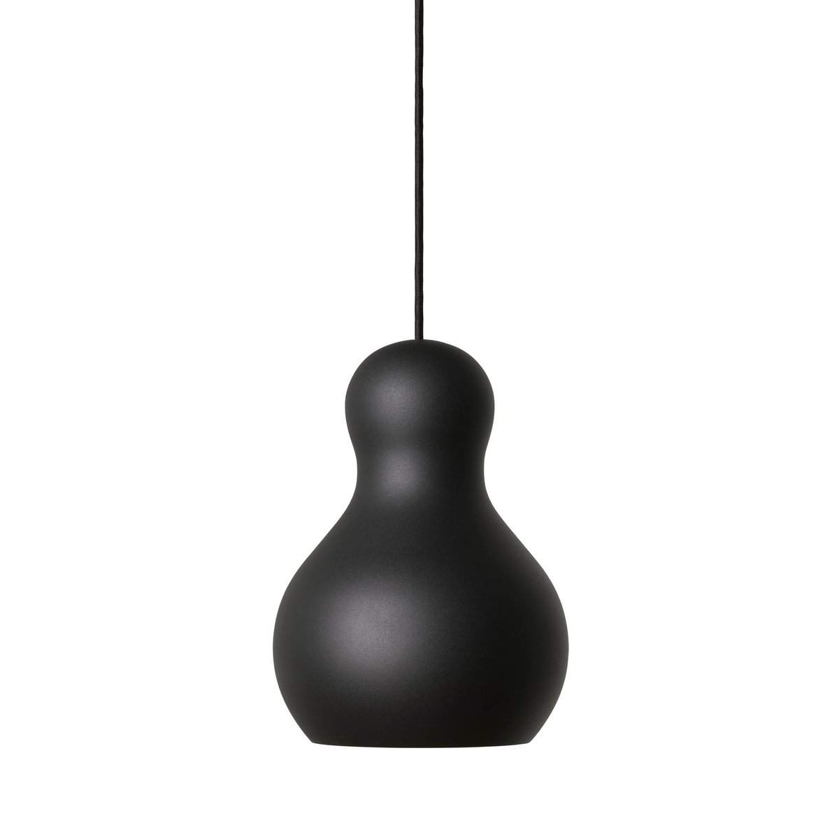 Fritz Hansen Calabash P1 -riippuvalaisin matta Black meteor