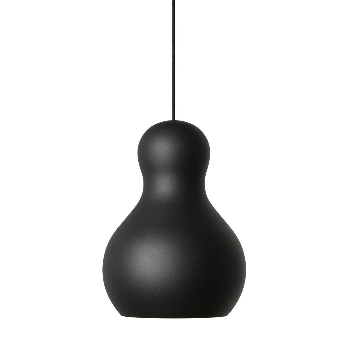 Fritz Hansen Calabash P2 -riippuvalaisin matta Black meteor