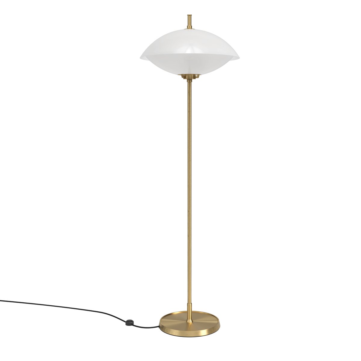 Fritz Hansen Clam lattiavalaisin 128 cm Opal-brass