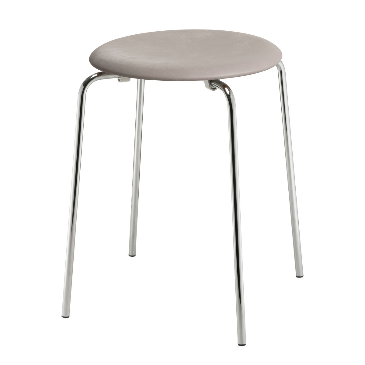 Fritz Hansen Dot-jakkara nahka Lava grey-chrome