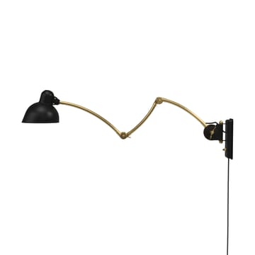 Kaiser Idell 6559-W seinälamppu - Matt black-brass - Fritz Hansen