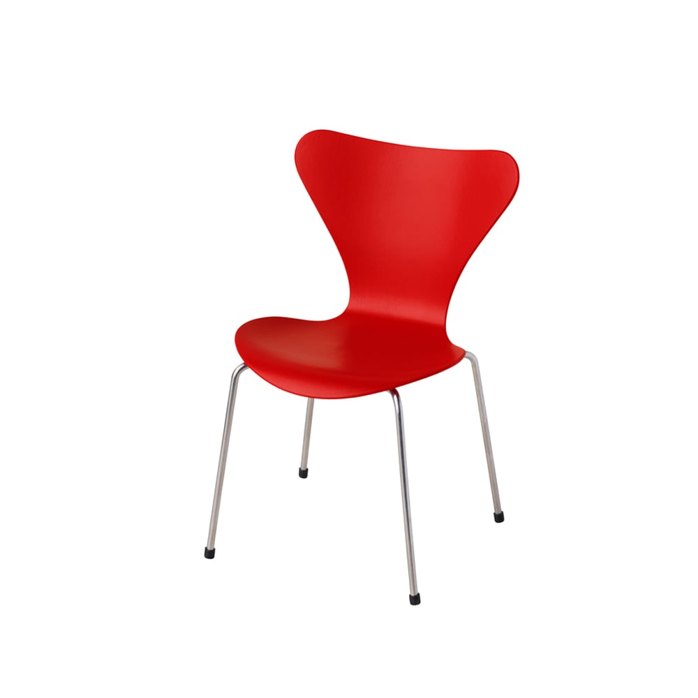 Fritz Hansen Series 7 Tuoli miniature Opium red