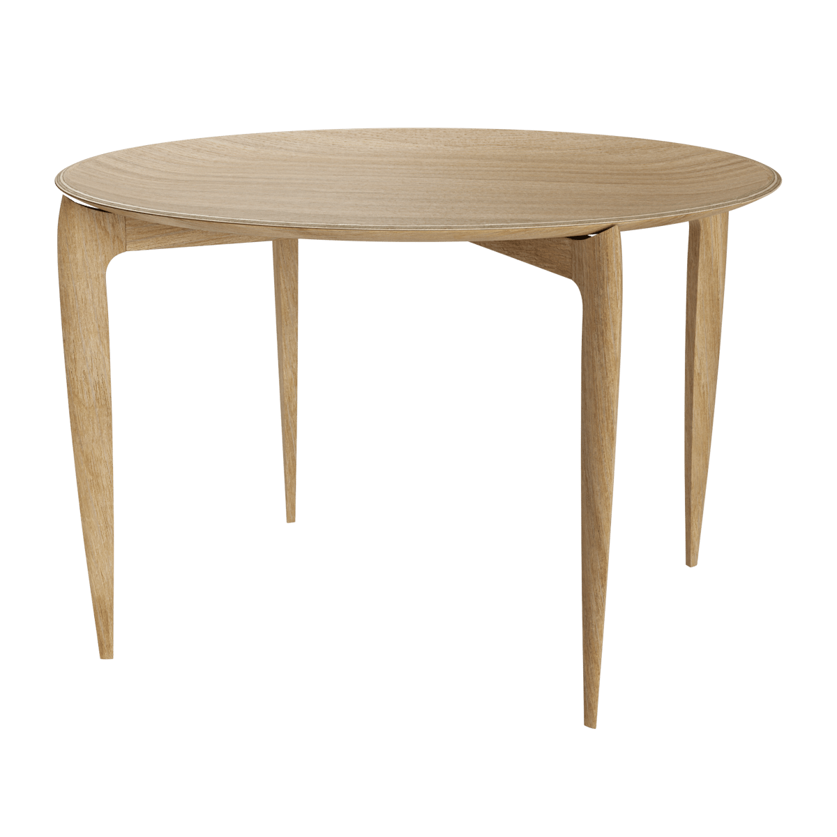 Fritz Hansen Taitettava tarjoilupöytä Ø 60 cm Oiled oak