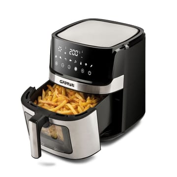 Friggisano visual air fryer 6,5 L - Silver-musta - G3 Ferrari