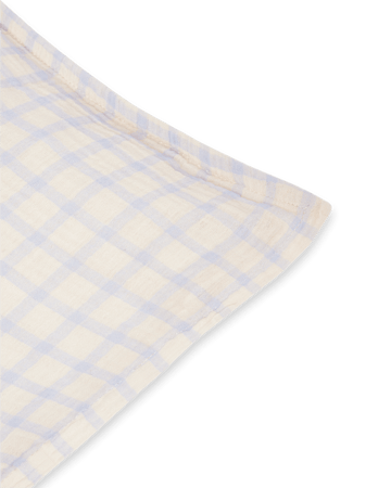 Gingham Sky Blue Muslin tyynyliina - 50x70 cm - Garbo&Friends