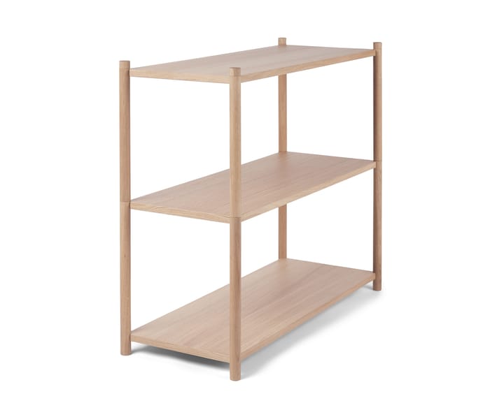 Sceene bookcase A, Vaalea tammi Gejst