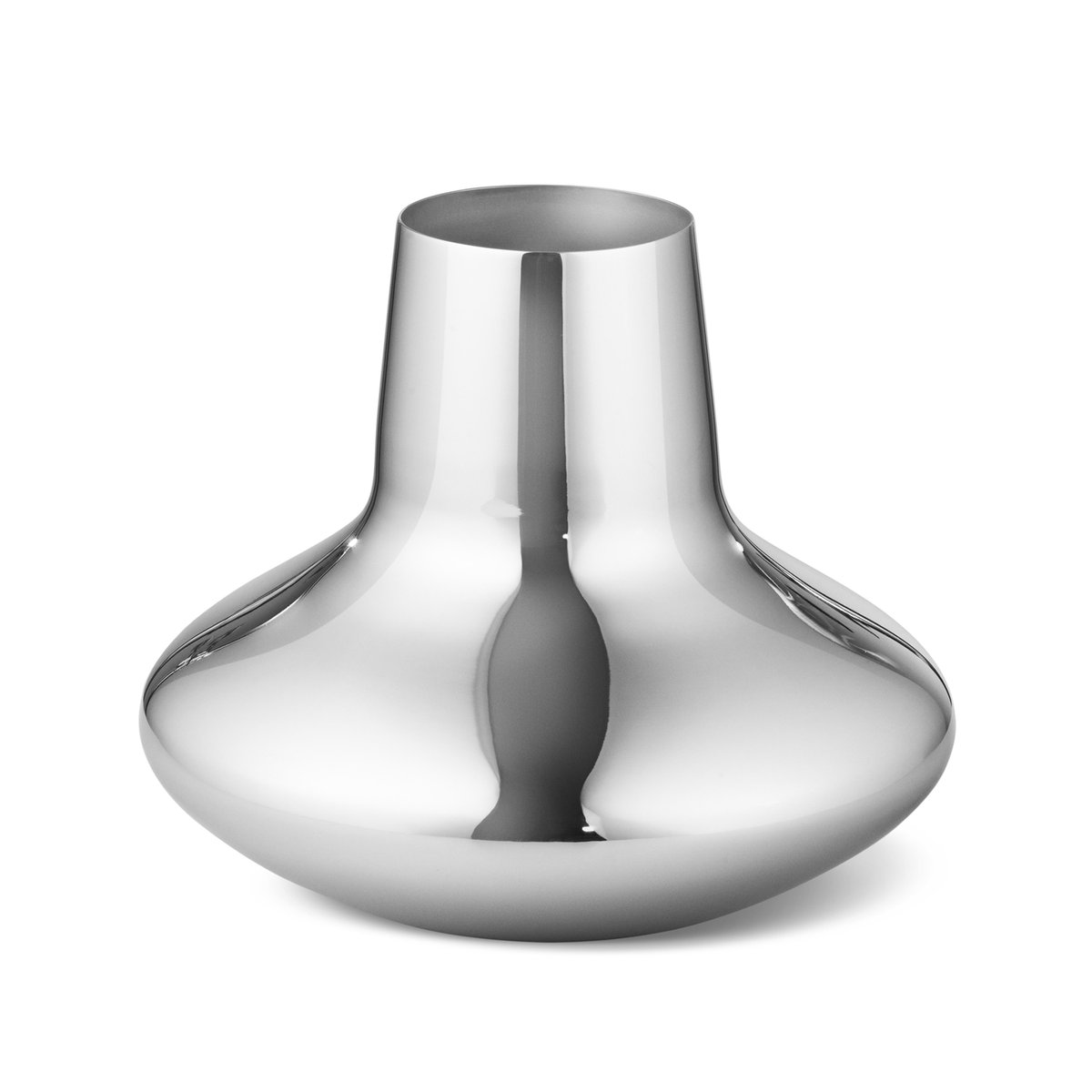 Georg Jensen Henning Koppel maljakko ruostumatonta terästä Pieni 12,4 cm