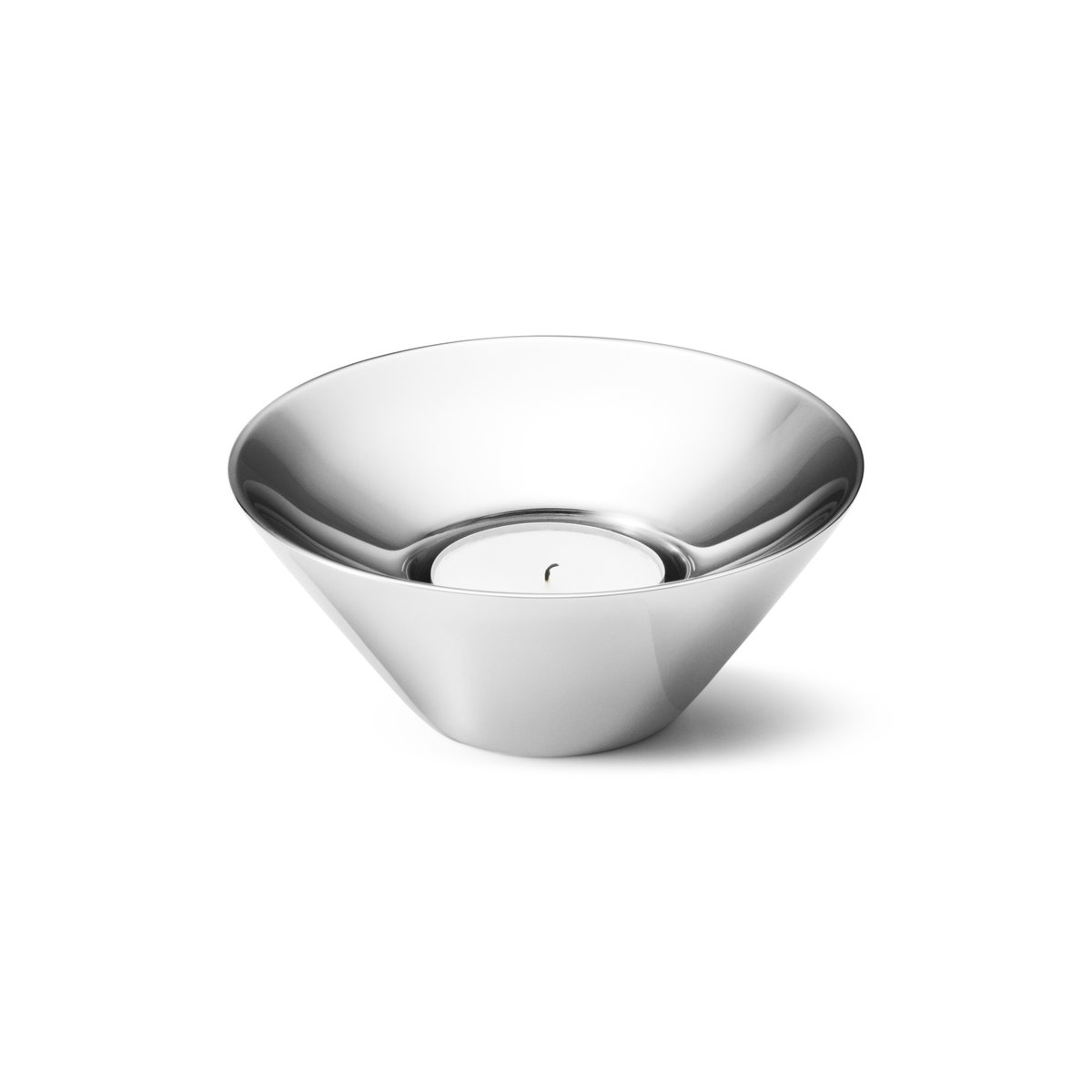 Georg Jensen Tunes kynttilälyhty Ø 10,2 cm Ruostumaton teräs