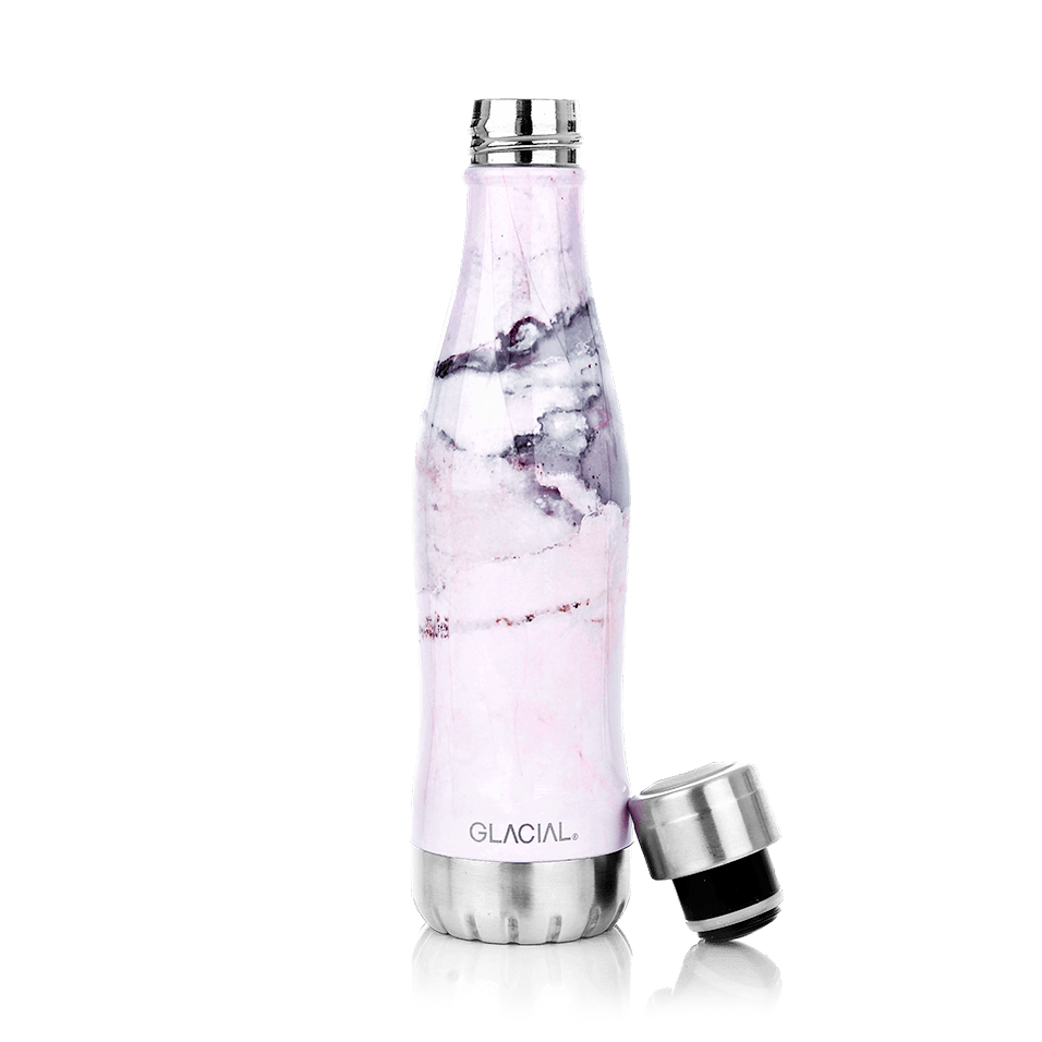 Glacial Glacial vesipullo 400 ml Pink marble