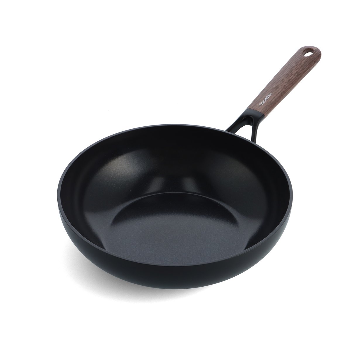 GreenPan Eco Smartshape wokkipannu 28 cm Dark wood