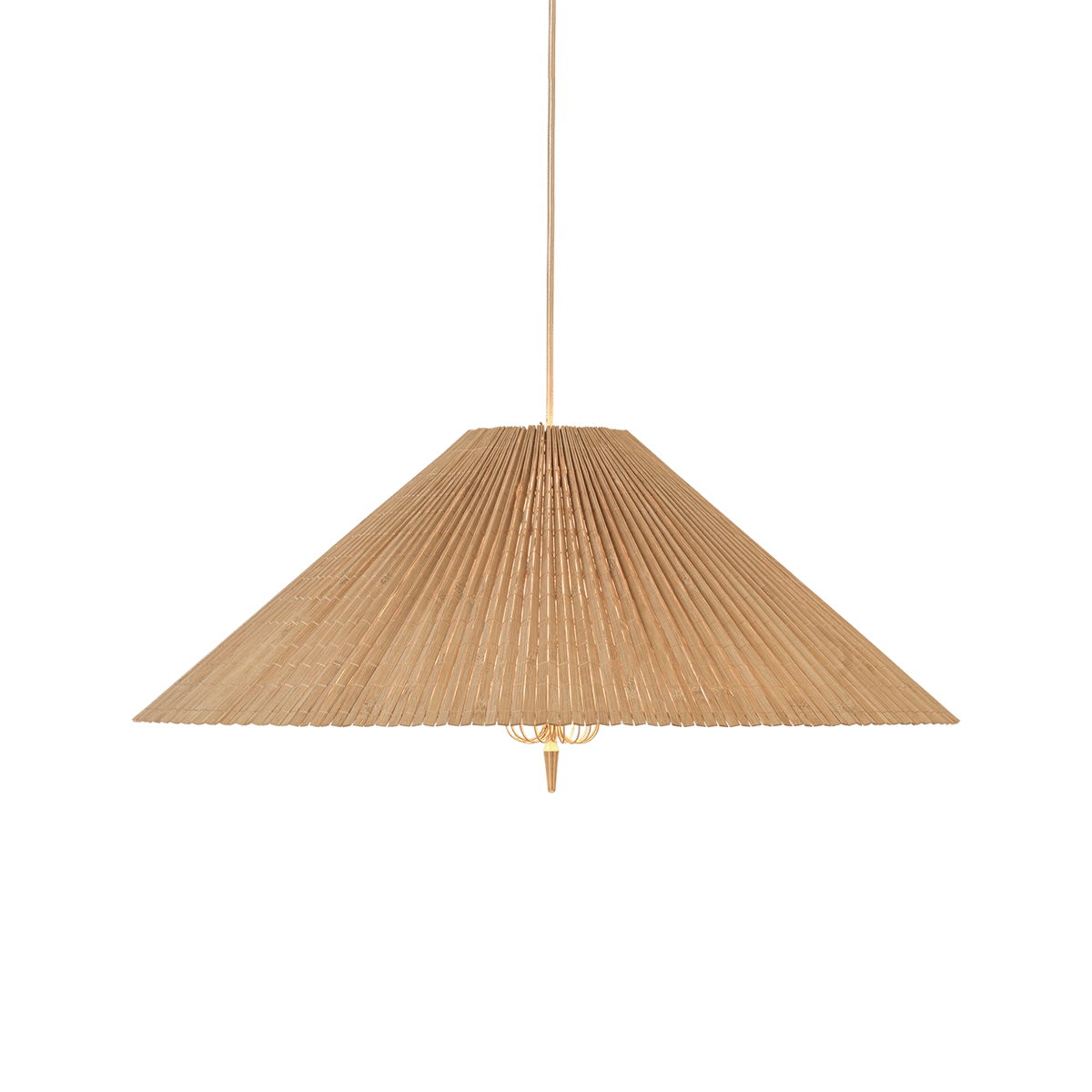 Gubi 1972 kattovalaisin Ø 60 cm Bambu-messinki