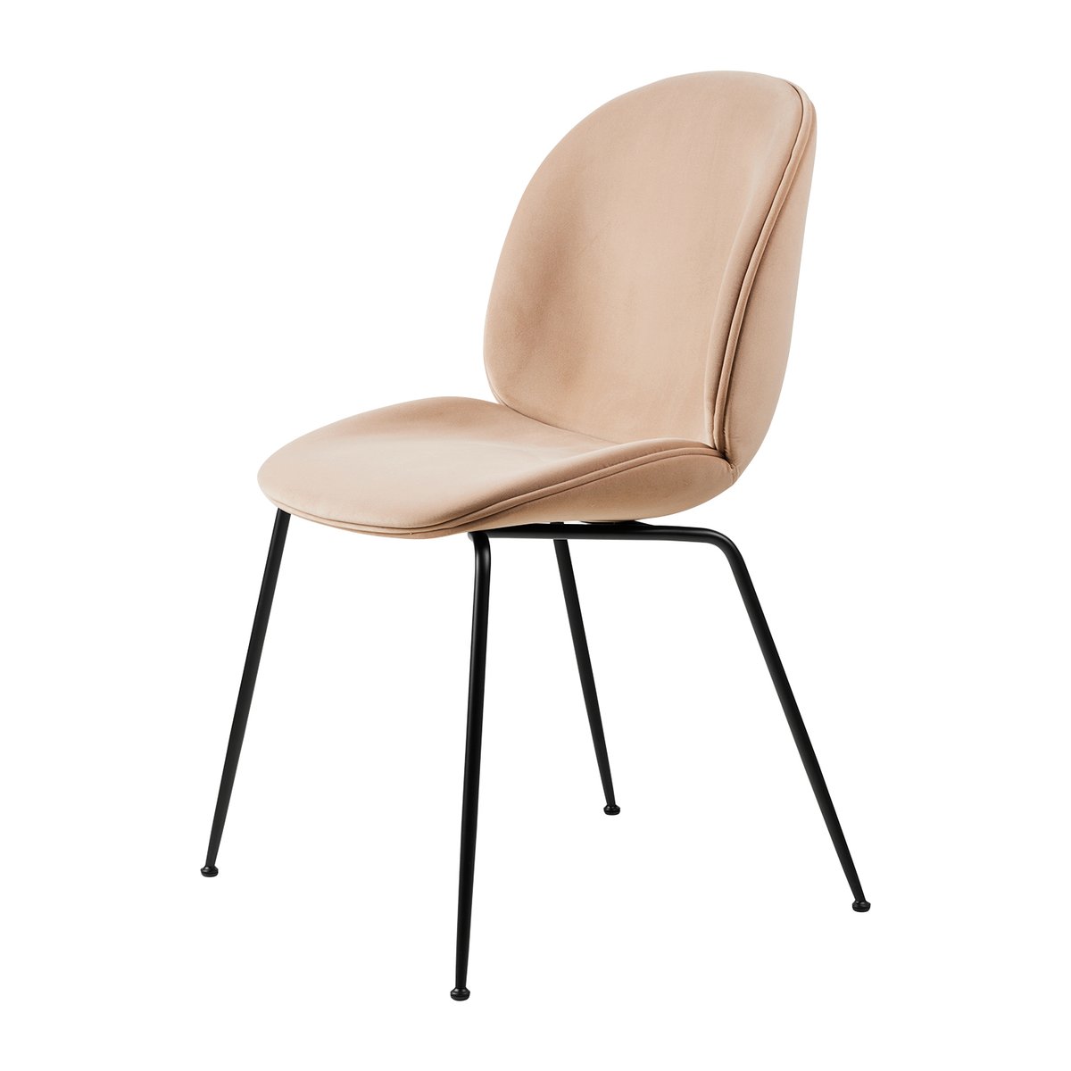 Gubi Beetle dining chair fully upholstered -tuoli Sunday 034-black