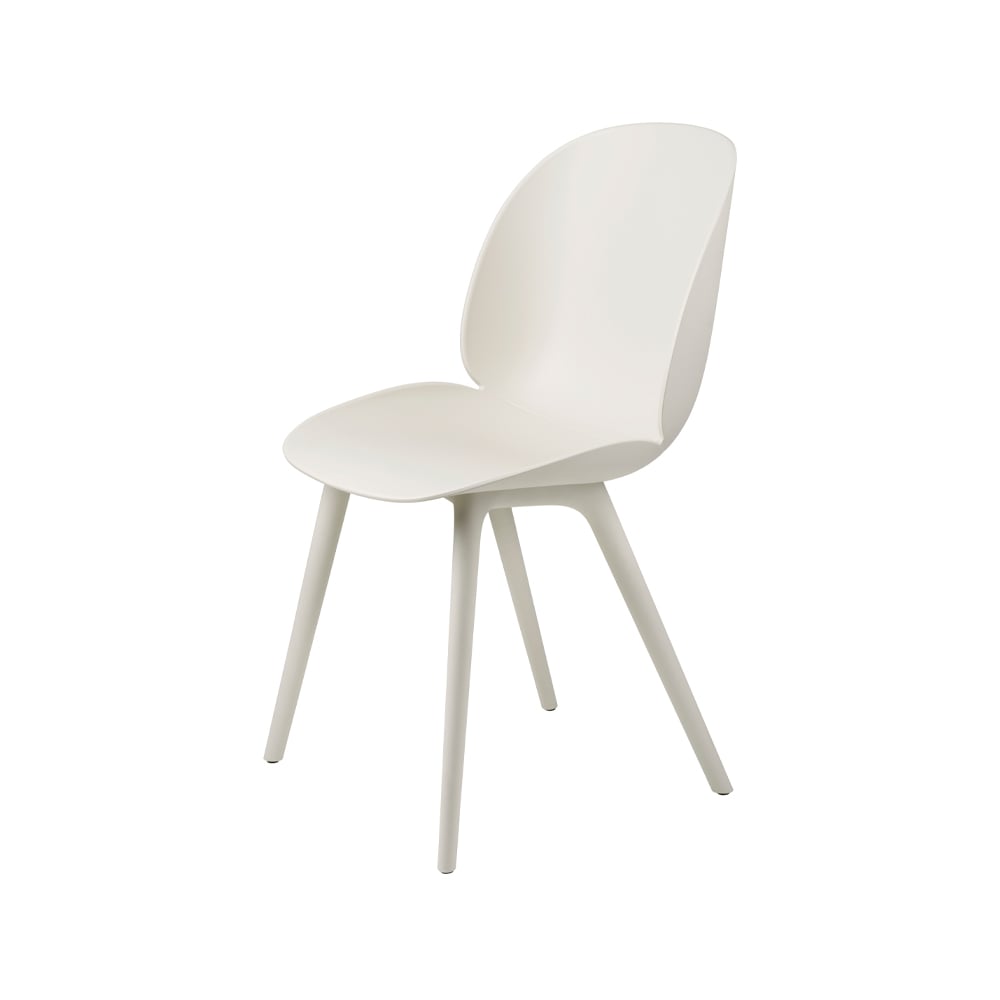 Gubi Beetle Dining Outdoor -tuoli Alabaster white