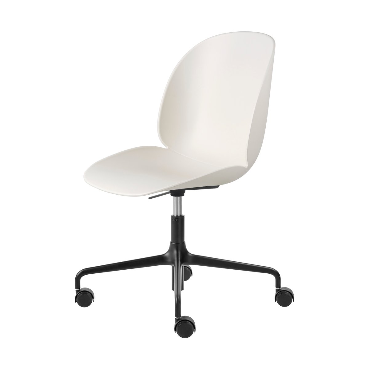 GUBI Beetle Meeting Chair toimistotuoli Alabaster white-black