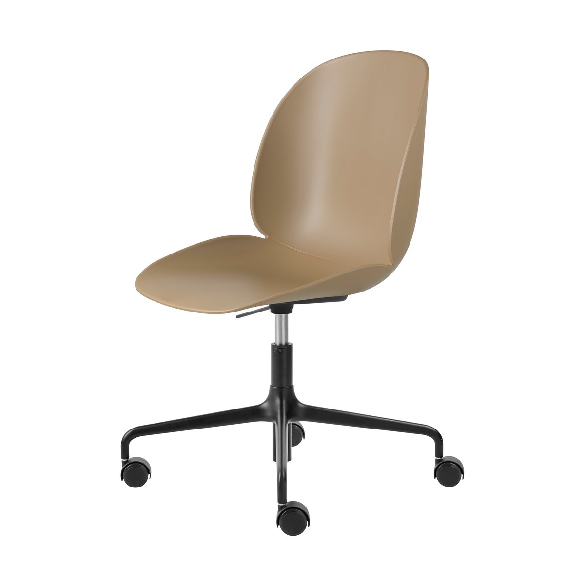 GUBI Beetle Meeting Chair toimistotuoli Pebble brown-black