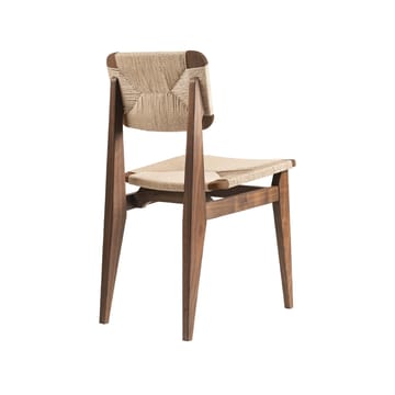 C-Chair tuoli - American walnut, luonnonpunottu istuinosa ja selkänoja - GUBI