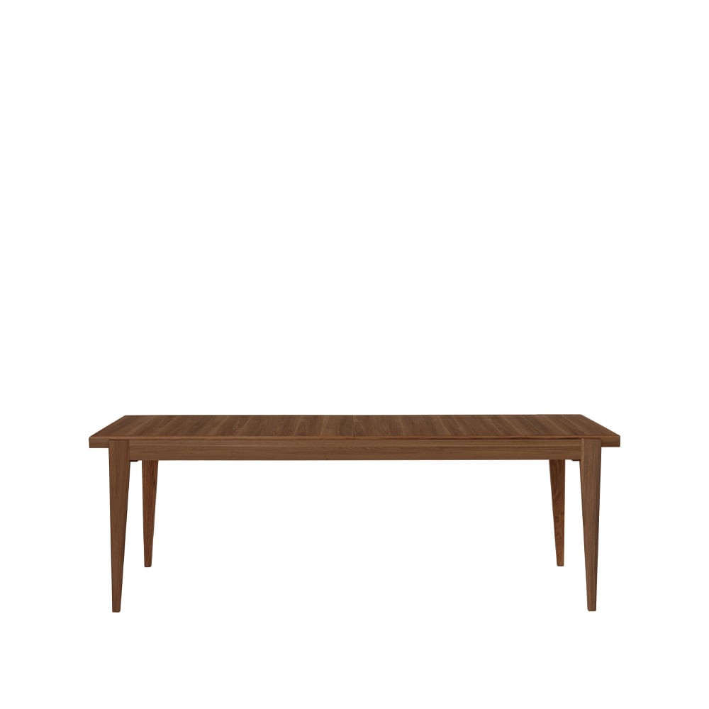 Gubi S-table ruokapöytä American walnut extendable