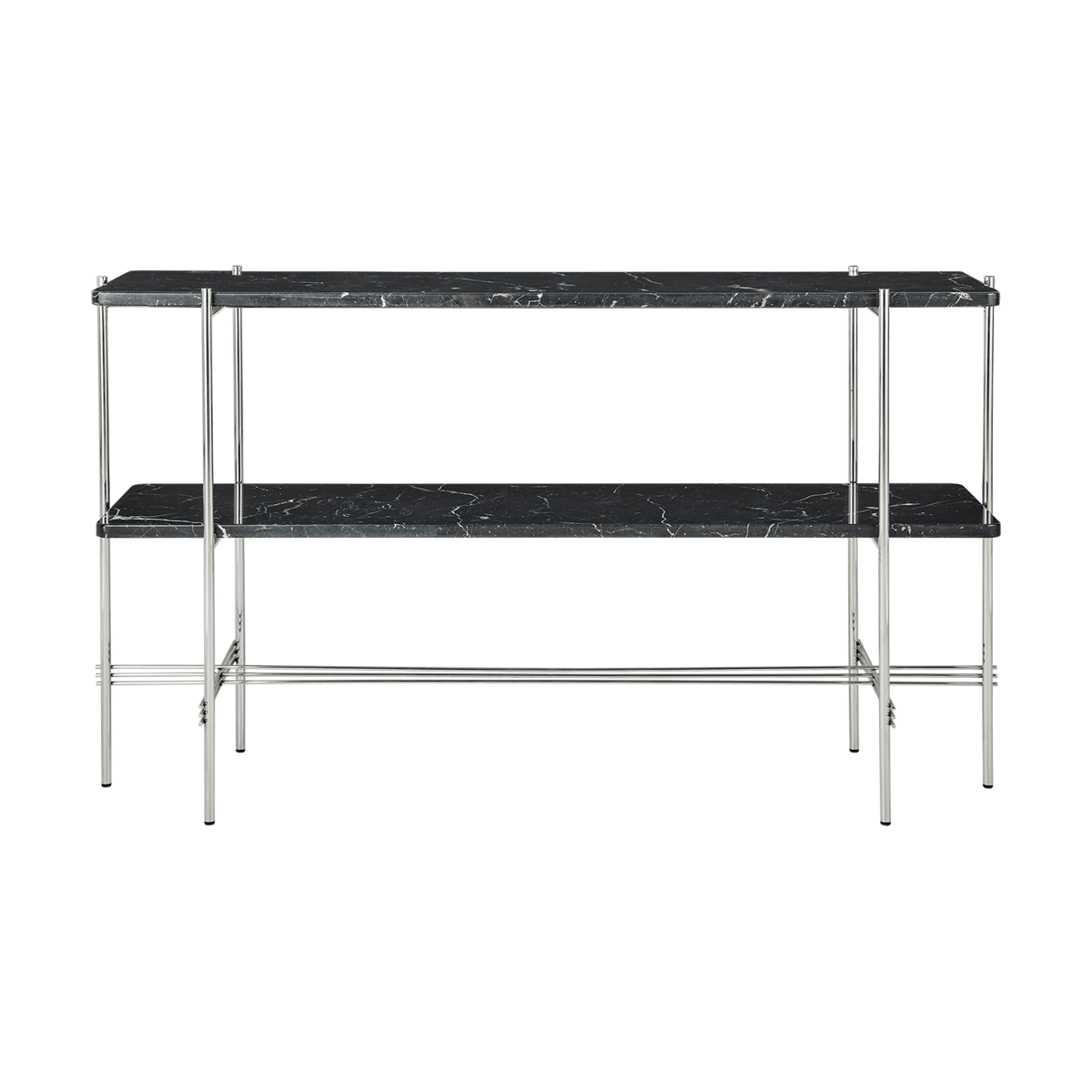 Gubi TS Console pöytä 120x30x72 cm Black marquina marble-teräs