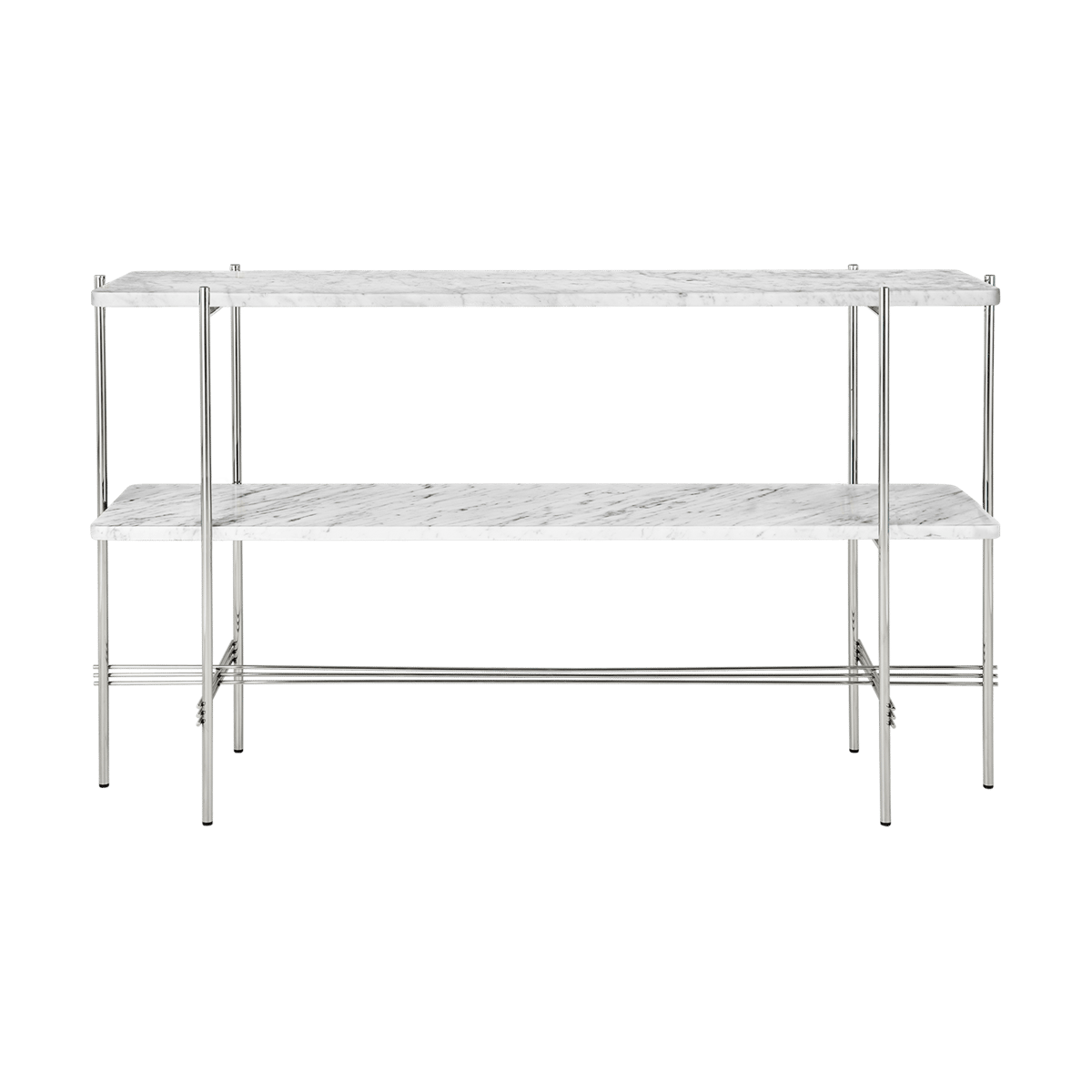 Gubi TS Console pöytä 120x30x72 cm White carrara marble-teräs