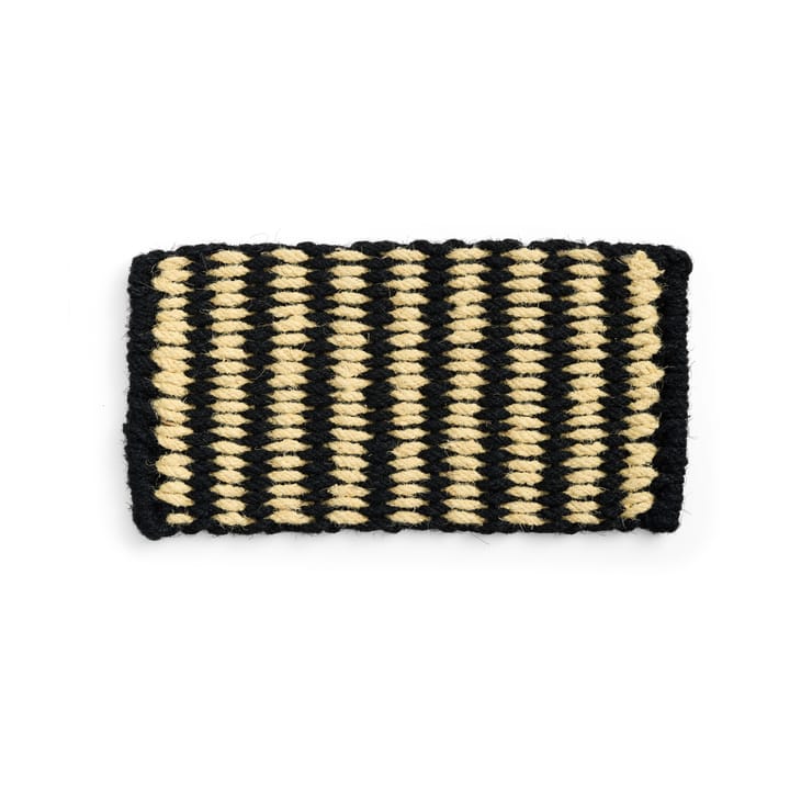 Coco Stripe Wide kynnysmatto, Black-white HAY